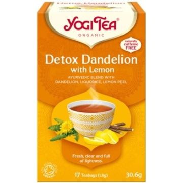 Yogi Tea Детокс аюрведичен био чай с лимон 17 пакетчета