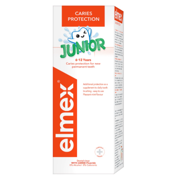 Elmex Junior Вода за уста 6-12 г 400 мл