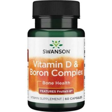 Swanson Vitamin D & Boron Complex Витамин Д и Борон комплекс х 60 капсули