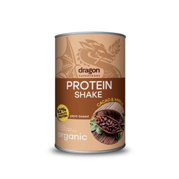 Био Протеинов шейк какао и ванилия с еритритол 500 гр Dragon Superfoods
