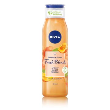 Nivea Fresh Blends Apricot Освежаващ душ гел с кайсия 300 мл