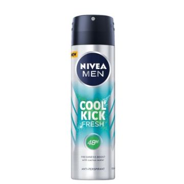 Nivea Men Fresh Kick Дезодорант спрей против изпотяване за мъже 150 мл