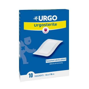 Urgo Urgosterile Стерилен пластир 8 см х 10 см 10 бр