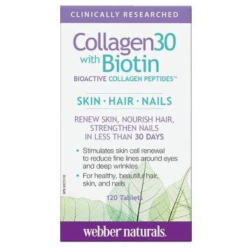 Webber Naturals Collagen30 + Biotin Колаген30 + Биотин х120 таблетки