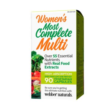 Webber Naturals Women's Мултивитамини за жени х90 веган капсули