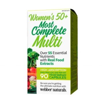 Webber Naturals Women’s 50+ Мултивитамини за жени 50+ х90 веган капсули