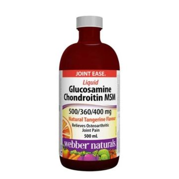 Webber Naturals Teчен Глюкозамин, Хондроитин и МСМ 500 мл