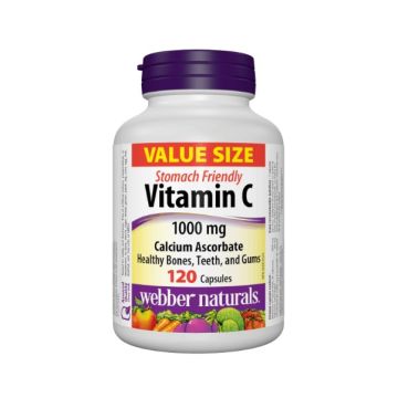 Webber Naturals Витамин С калциев аскорбат 1000 мг х 120 капсули