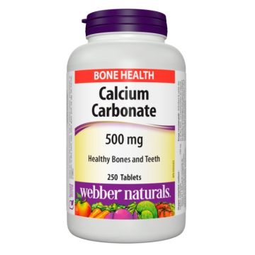 Webber Naturals Калций карбонат 500 мг x250 таблетки