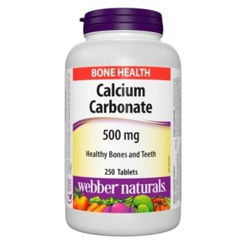 Webber Naturals Калций карбонат 500 мг x 250 таблетки