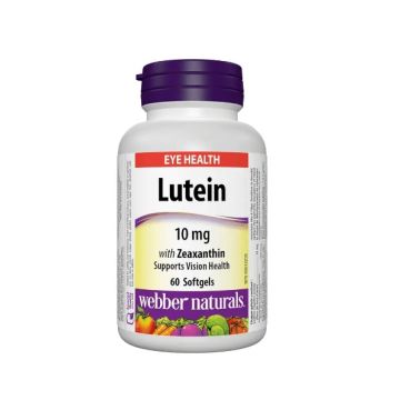 Webber Naturals Лутеин 10 мг х60 софтгел капсули