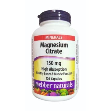 Webber Naturals Magnesium Магнезий с висока абсорбция 150 мг x120 капсули