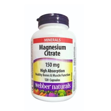 Webber Naturals Magnesium Магнезий с висока абсорбция 150 мг x120 капсули