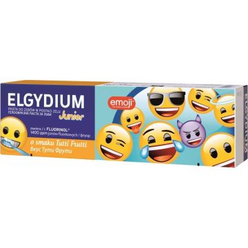 Elgydium Junior Детска паста за зъби 7-12 години емоджи 50 мл