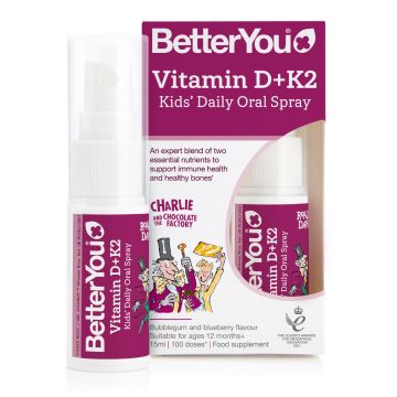 BetterYou Vitamin D+K2 Kids Орален спрей за деца 15 мл