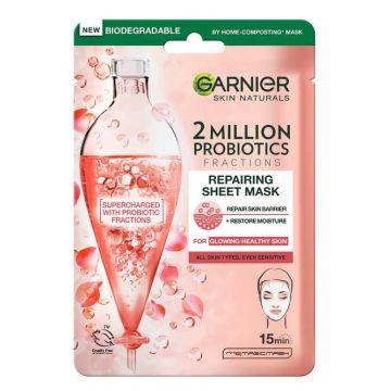 Garnier Skin Naturals Probiotics Хартиена маска за лице за обновяване на кожата 22 гр