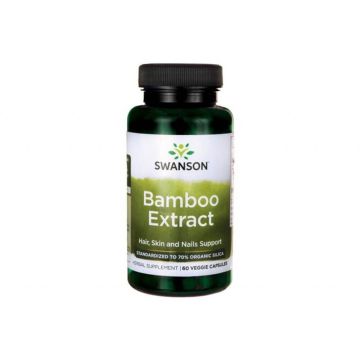 Swanson Bamboo Extract Екстракт от бамбук 300 мг х 60 капсули