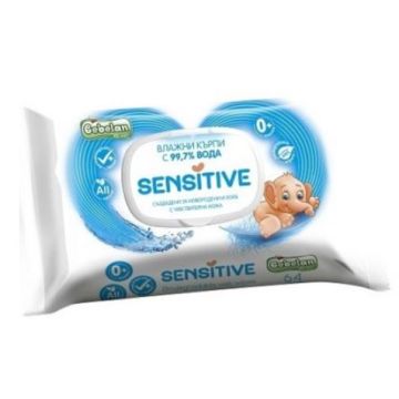 Bebelan Sensitive Бебешки мокри кърпи за чувствителна кожа 64 бр