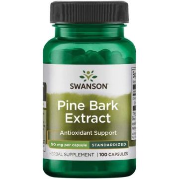 Swanson Pine Bark Extract Екстракт от Борова Кора за добро здраве х100 капсули