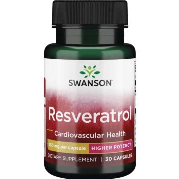Swanson Resveratrol Ресвератрол с антиоксидантен ефект 30 капсули