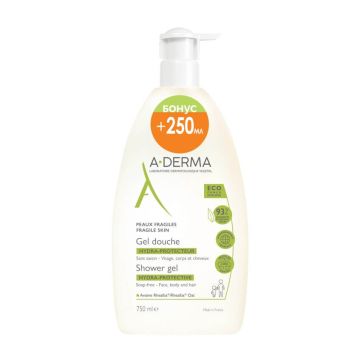 A-Derma The Essentials Хидратиращ защитен душ гел 750 мл
