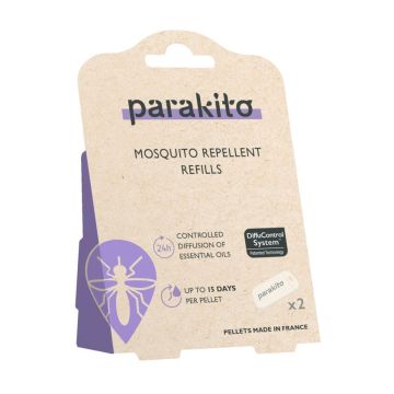 Parakito Репелентни таблетки против комари за гривна или клипс 2 бр Комплект