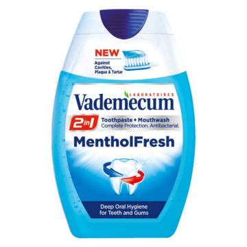 Vademecum Menthol Fresh 2in1 Гел паста за зъби 75 мл