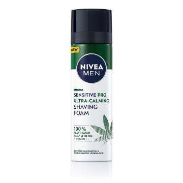 Nivea Men Sensitive Pro Ultra Calming Успокояваща пяна за бръснене за чувствителна кожа 200 мл
