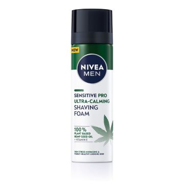 Nivea Men Sensitive Pro Ultra Calming Успокояваща пяна за бръснене за чувствителна кожа 200 мл