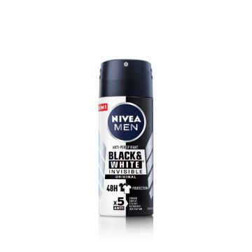 Nivea Men Black & White Invisible Original Дезодорант спрей против изпотяване за мъже 100 мл