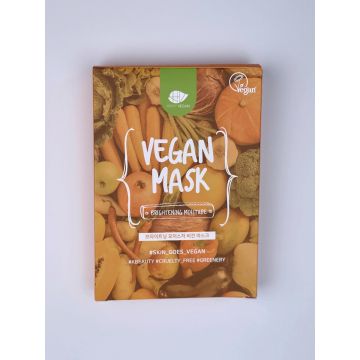 Happy Vegan Озаряваща и изглаждаща шийт маска с ниацинамид 27 мл х 5 броя Кутия