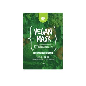 Happy Vegan Подхранваща и релаксираща шийт маска с мадекасозид 27 мл
