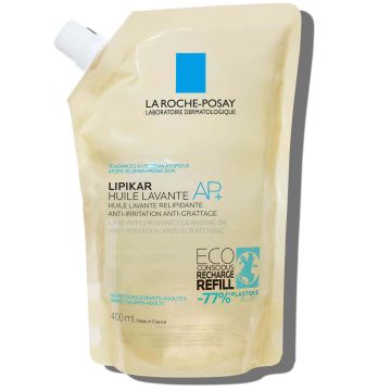 La Roche-Posay Lipikar AP+ Липидовъзстановяващо измиващо олио за бебета, деца и възрастни 400 мл Пълнител