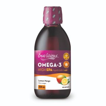 Sea-Licious Omega-3 High EPA + Vitamin D3 Омега-3 (високо съдържание на EPA) + витамин D3 250 мл