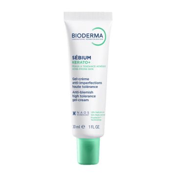 Bioderma Sebium Kerato+ Гел-крем против белези и несъвършенства за акнеична кожа 30 мл