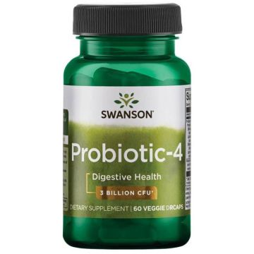 Swanson ProBiotic-4 Пробиотик-4 3 милиарда CFU х 60 капсули
