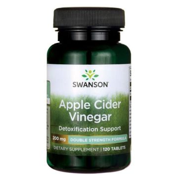 Swanson Apple Cider Vinegar Ябълков Oцет 200 мг х 120 капсули