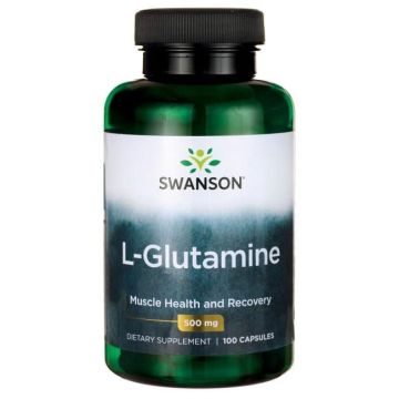 Swanson L-Glutamine Л-глутамин 500 мг х 100 капсули