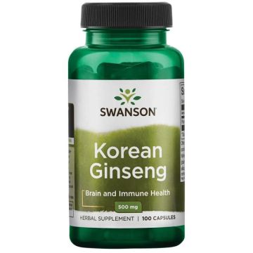 Swanson Korean Ginseng Корейски Женшен 500 мг х 100 капсули 
