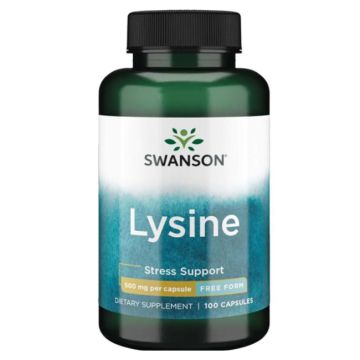 Swanson L-Lysine Л-лизин 500 мг х 100 капсули