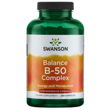 Swanson Balance B-50 Complex Баланс B-комплекс 400.5 мг х 250 капсули