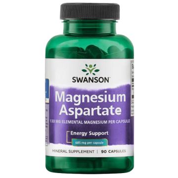 Swanson Magnesium Aspartate Магнезиев Аспартат 685 мг х 90 капсули