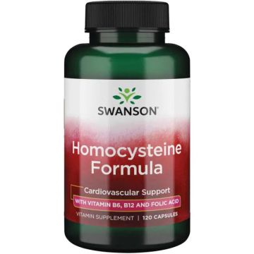 Swanson Homocysteine Formula Формула за поддържане на хомоцистеина 550.1 мг х 120 капсули