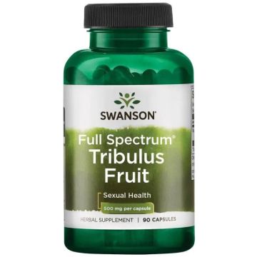 Swanson Full Spectrum Tribulus Fruit Пълен спектър плод трибулус 500 мг х 90 капсули 
