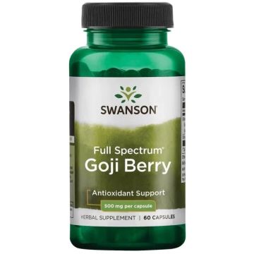 Swanson Goji Berry (Wolfberry) Годжи Бери (лиций) 500 мг х 60 капсули 