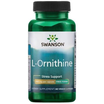Swanson L-Ornithine Amino Acid Л-Орнитин 500 мг х 60 капсули