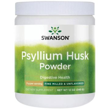 Swanson Psyllium Husk Люспи от Псилиум на прах 340 г 