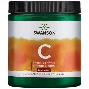 Swanson Vitamin C Powder 100 % чист витамин C на прах 454 г 