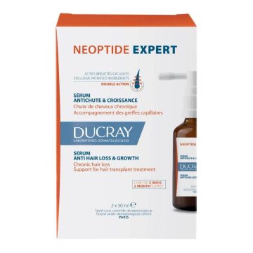 Ducray Neoptide Expert Серум спиращ косопада и подсилващ растежа на косата 2 х 50 мл