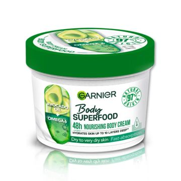 Garnier Body Superfood Подхранващ крем за тяло с авокадо и oмега-6 380 мл